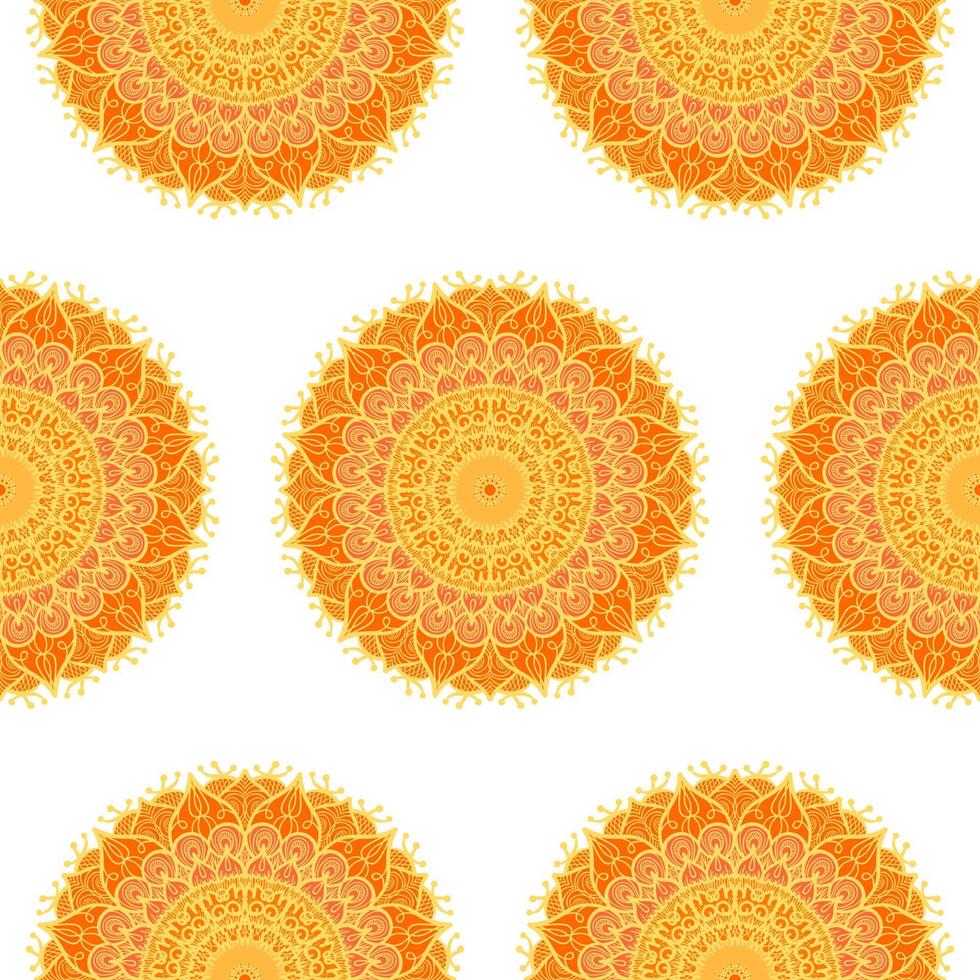 Mandala Seamless Pattern vector