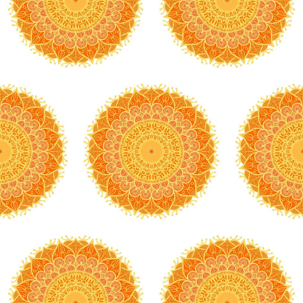 Mandala Seamless Pattern vector