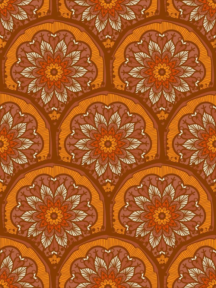 Mandala Seamless Pattern vector