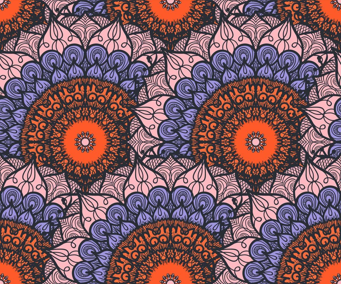 Mandala Seamless Pattern vector