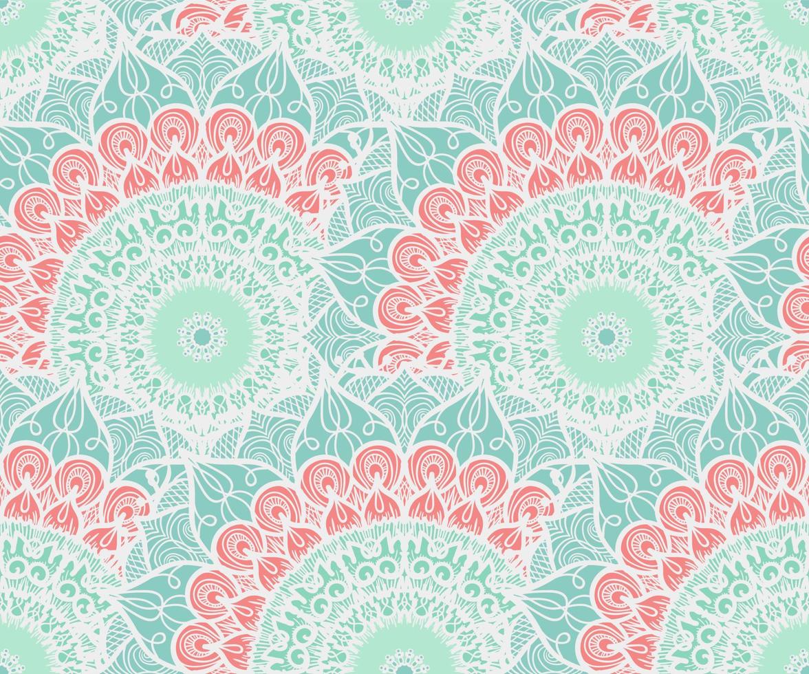 Mandala Seamless Pattern vector