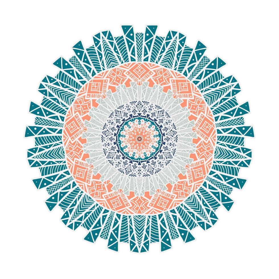 Mandala Line Template vector