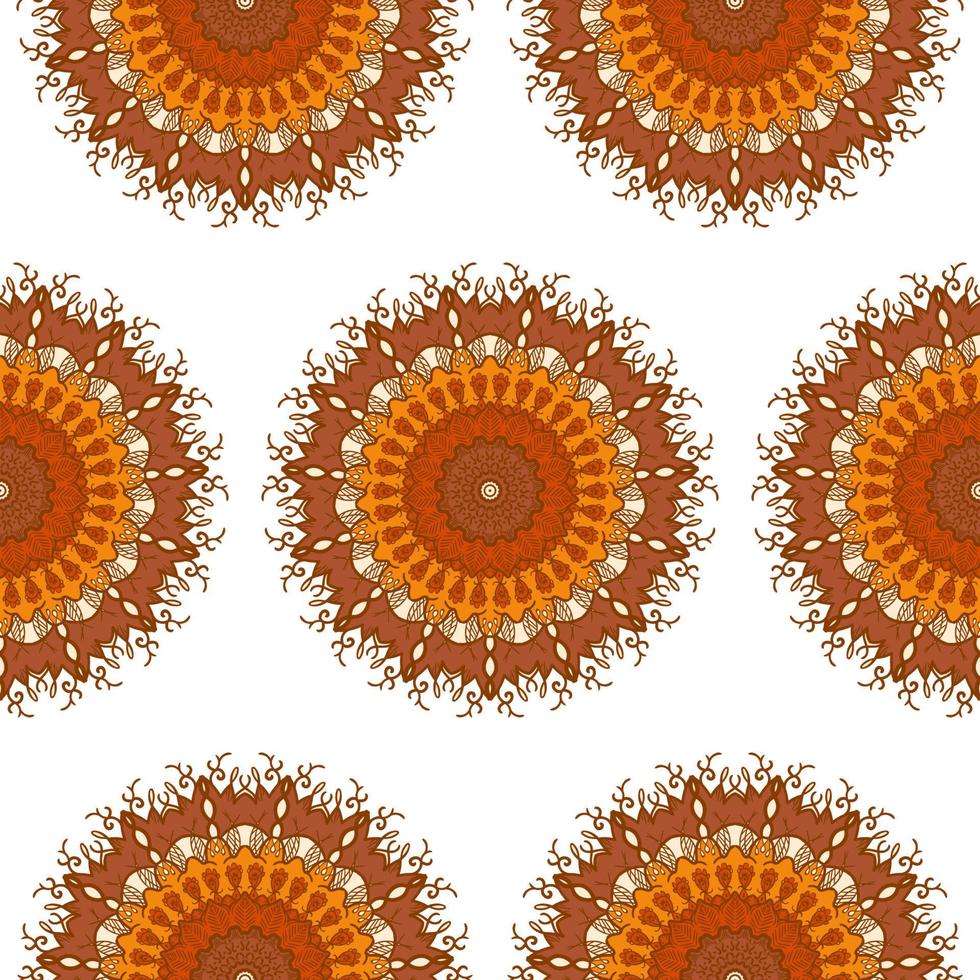 Mandala Seamless Pattern vector