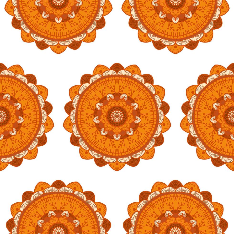 Mandala Seamless Pattern vector