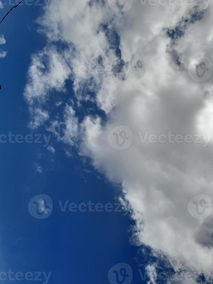 Natural sky beautiful blue and white texture background. photo