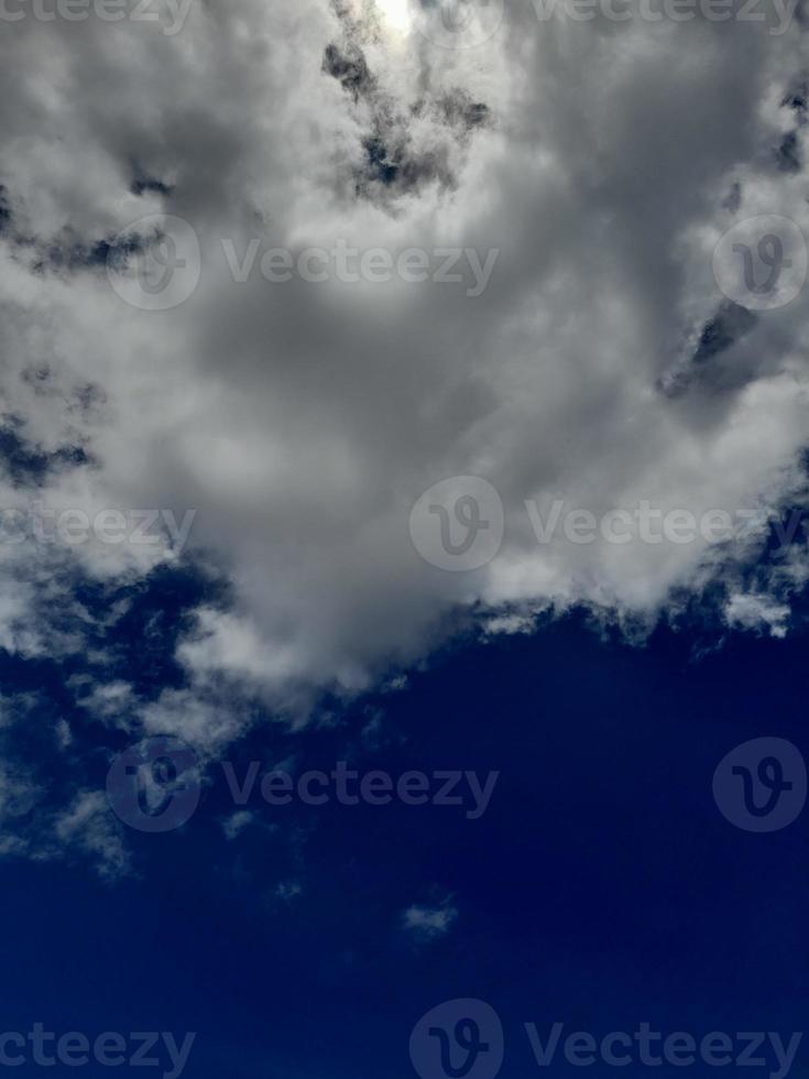 Natural sky beautiful blue and white texture background. photo