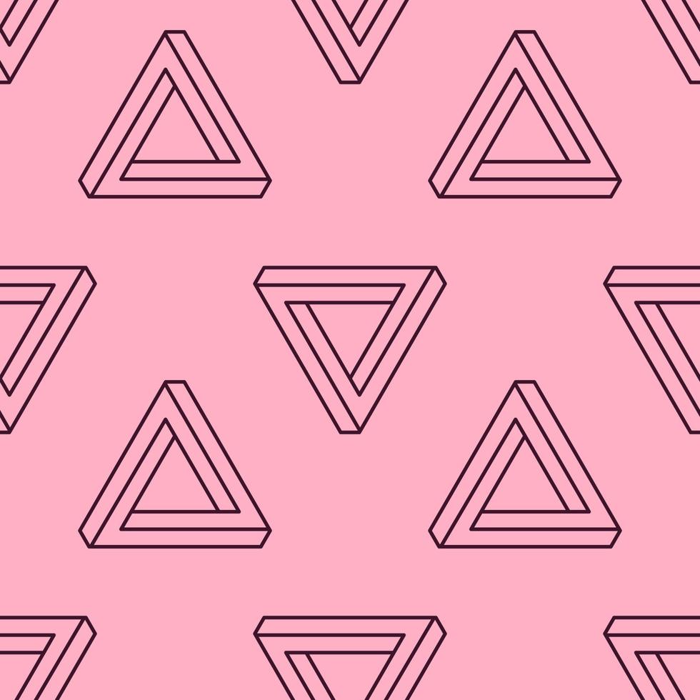 Vector seamless pattern of voluminous triangle for websites, textile, wrappers, wallpapers