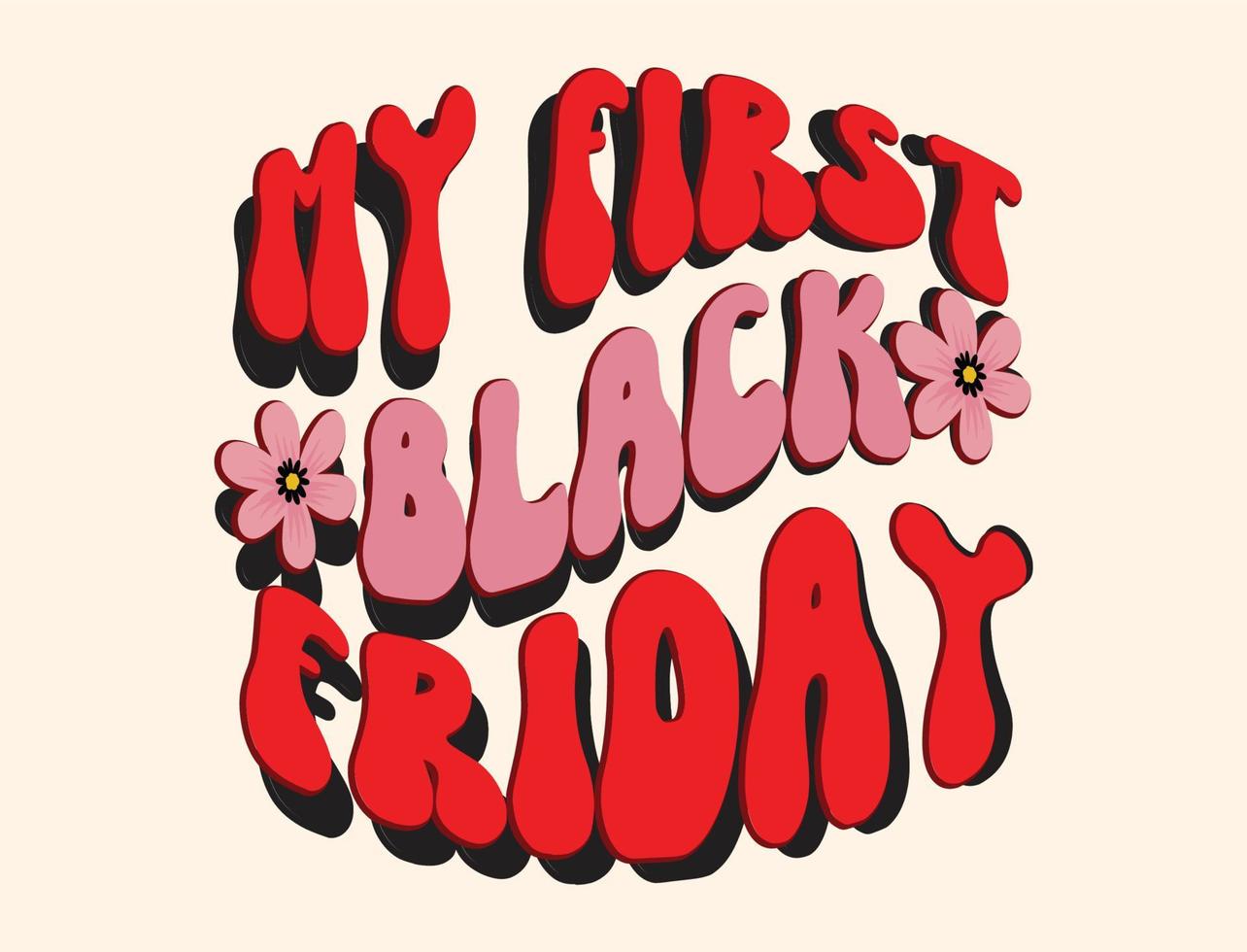 Black friday t-shirt design vector