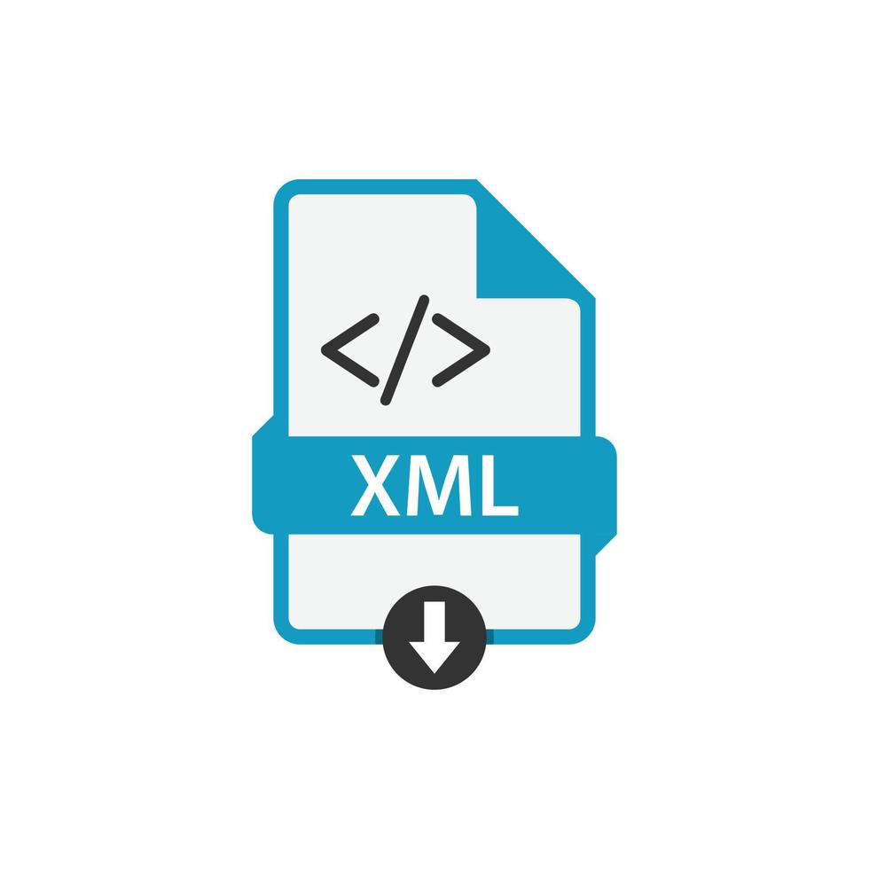 XML file document download vector