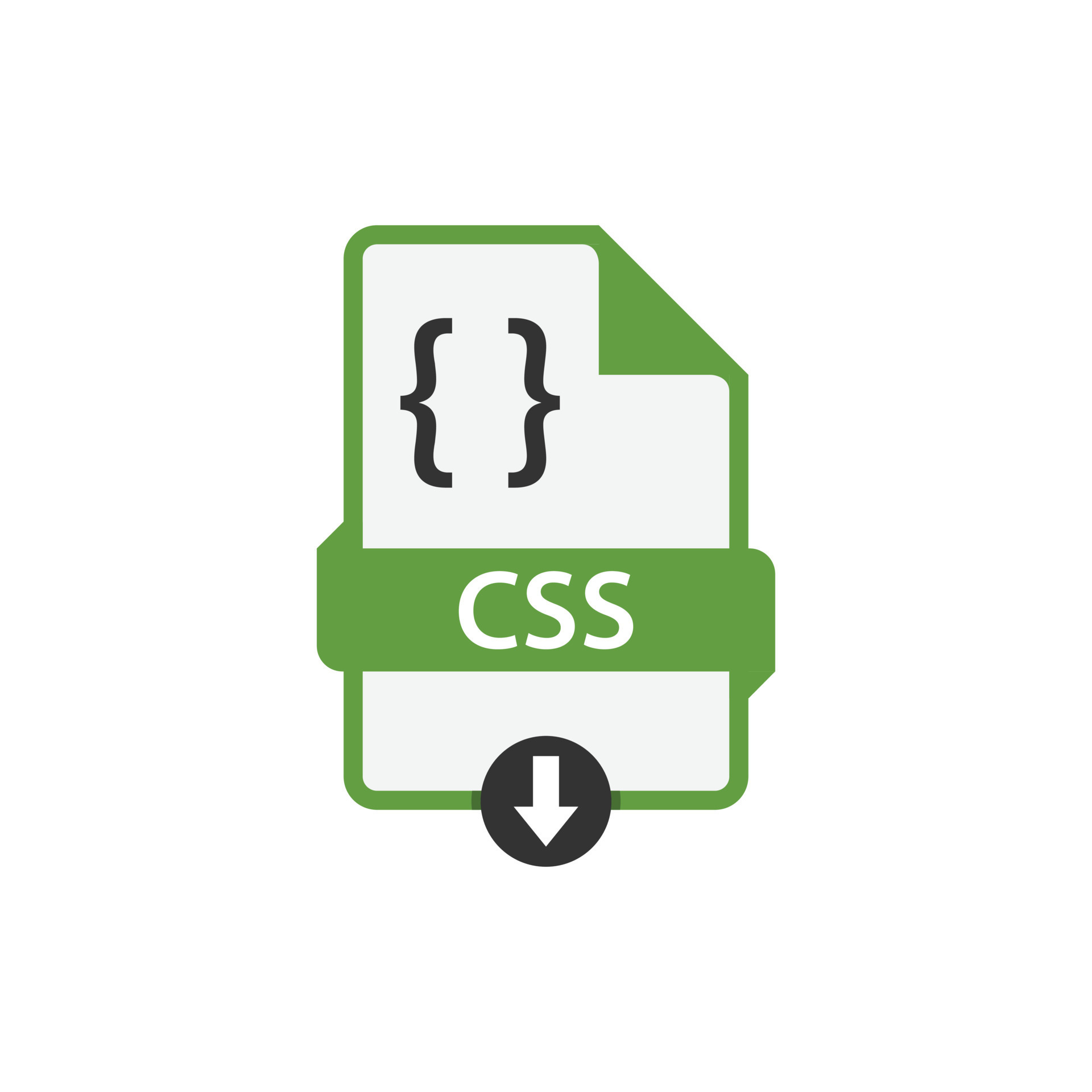 CSS file icon flat design 12799821 Vector Art at Vecteezy