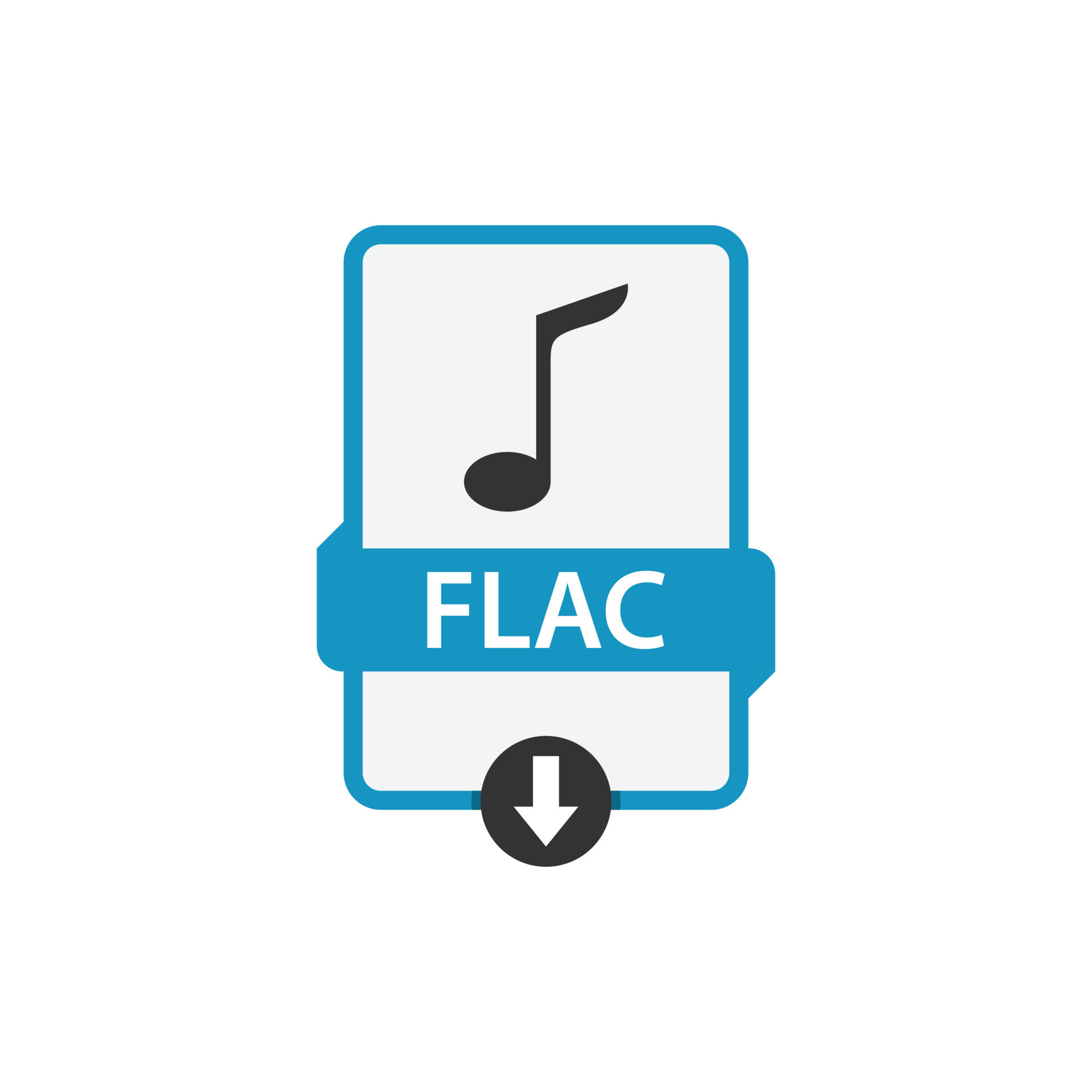 Flac Download Audio File Vector 12799836 Vector Art At Vecteezy