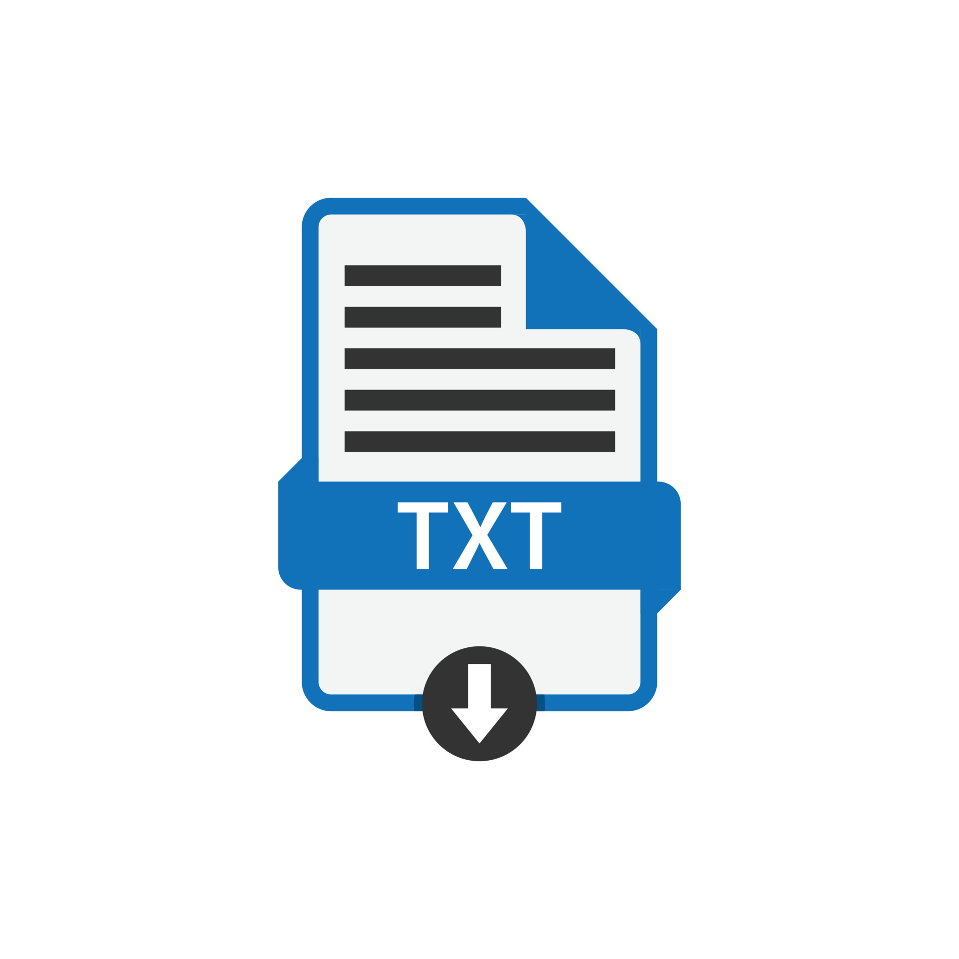 Download File Icon Blue