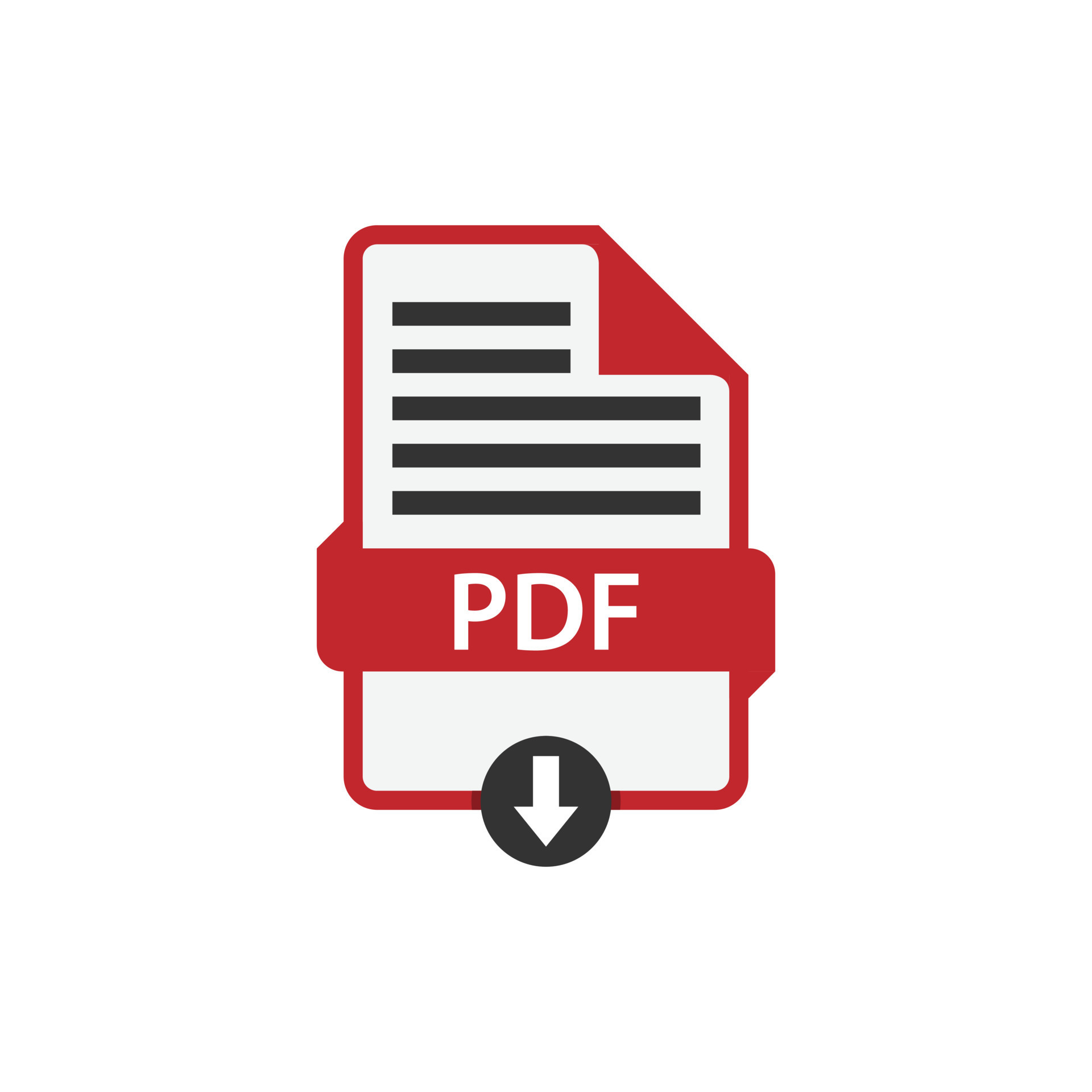 Pdf document download vector 12799850 Vector Art at Vecteezy