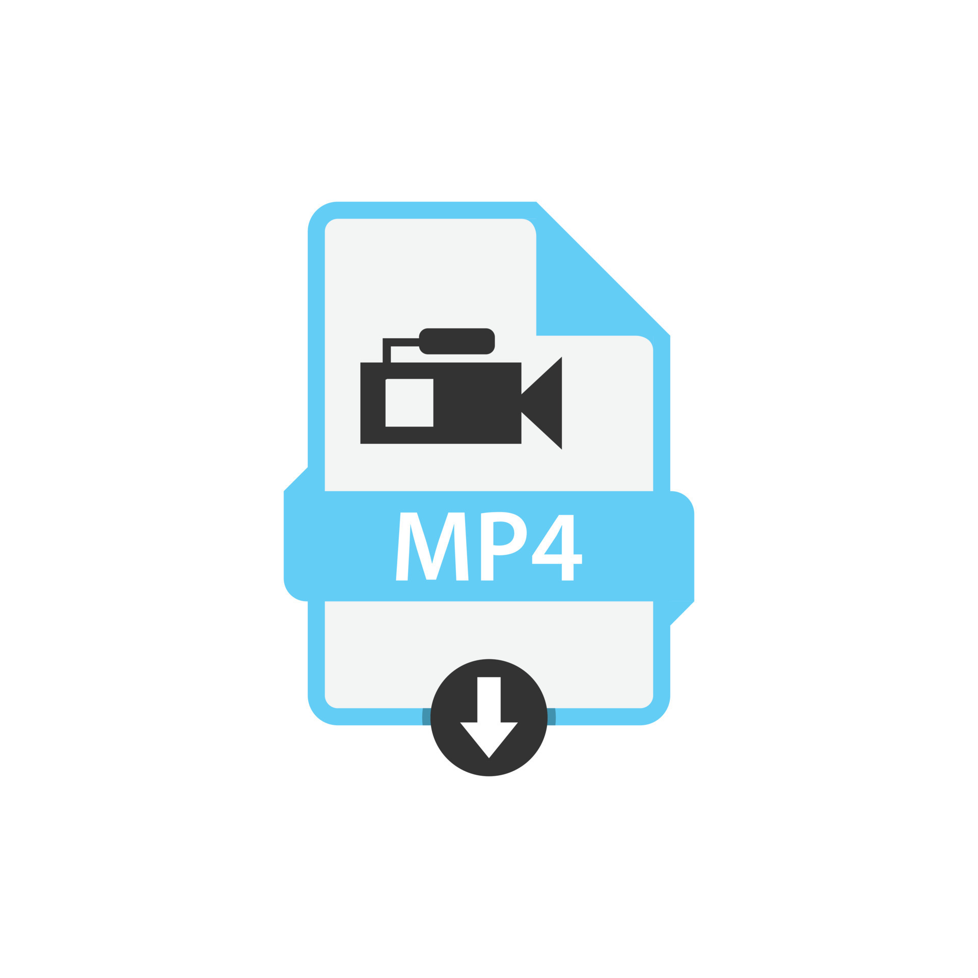 MP4 download video file vector 12799852 Vector Art at Vecteezy