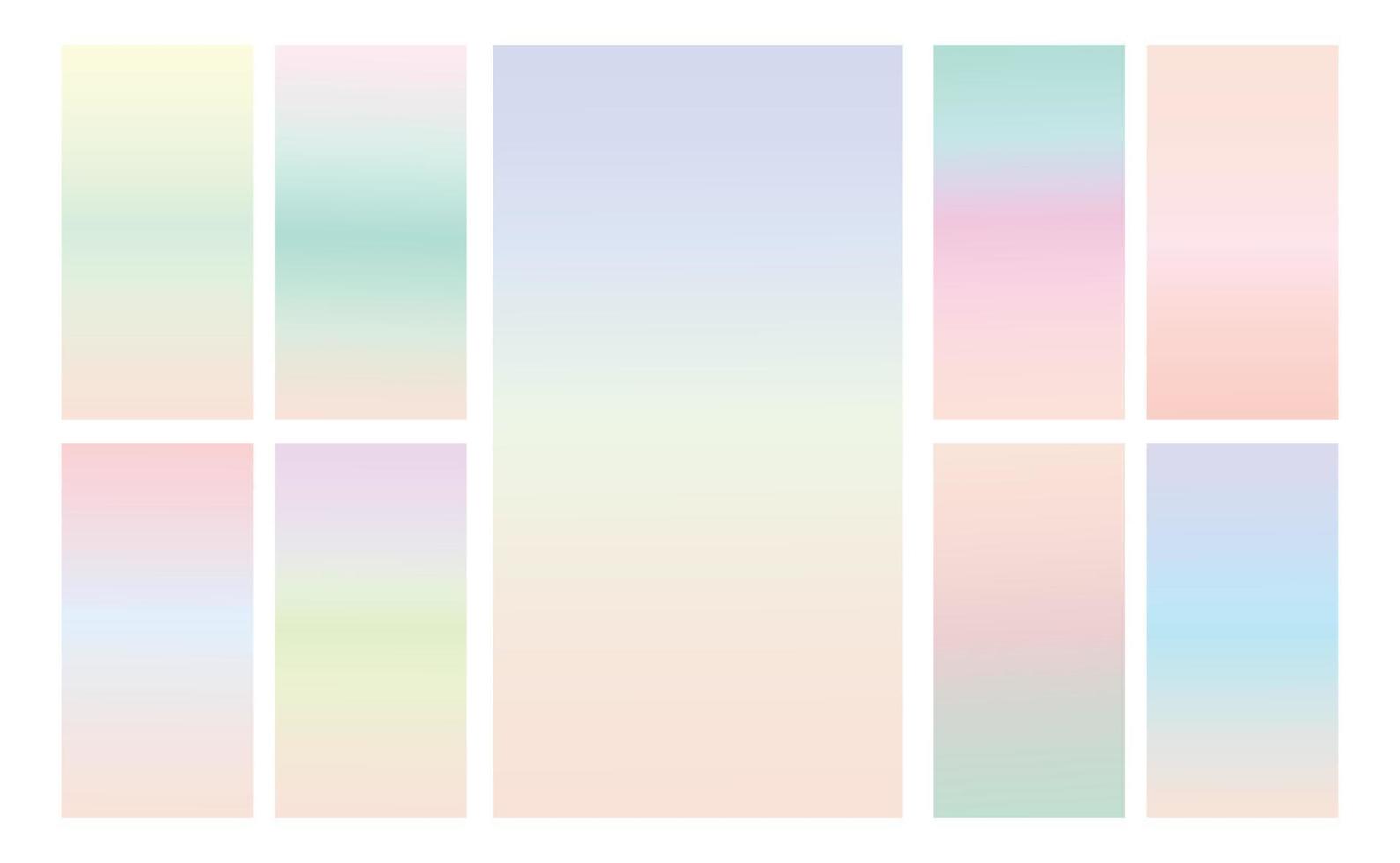 Modern Screen vector multicolor pastel gradient Background. Vibrant smooth soft color gradient for Mobile Apps, background Design. Bright Soft Color Gradient for mobile apps.