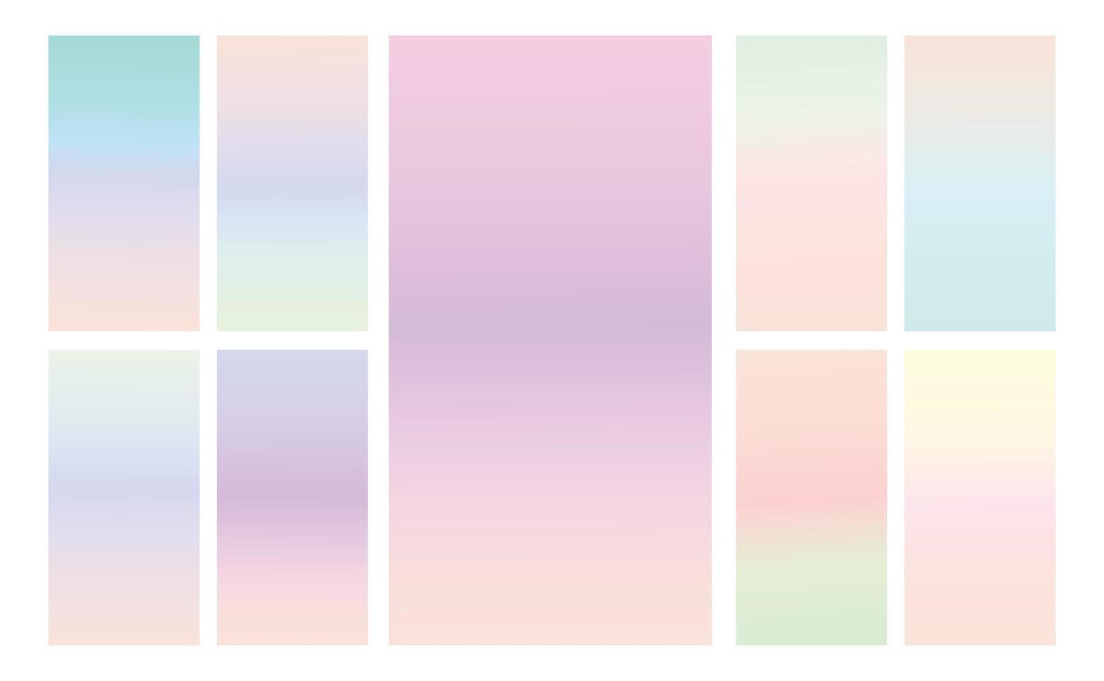 Modern Screen vector multicolor pastel gradient Background. Vibrant smooth soft color gradient for Mobile Apps, background Design. Bright Soft Color Gradient for mobile apps.