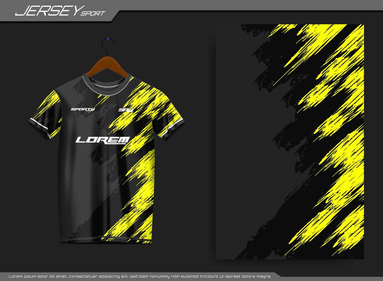 Jersey sports t-shirt. Soccer jersey mockup for soccer club. Suitable for jersey, background, poster, etc. vector