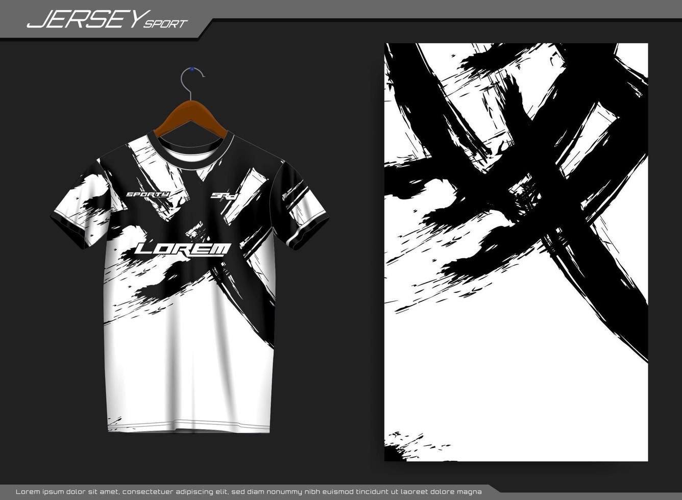 camiseta deportiva de punto. maqueta de camiseta de fútbol para club de fútbol. adecuado para jersey, fondo, afiche, etc. vector