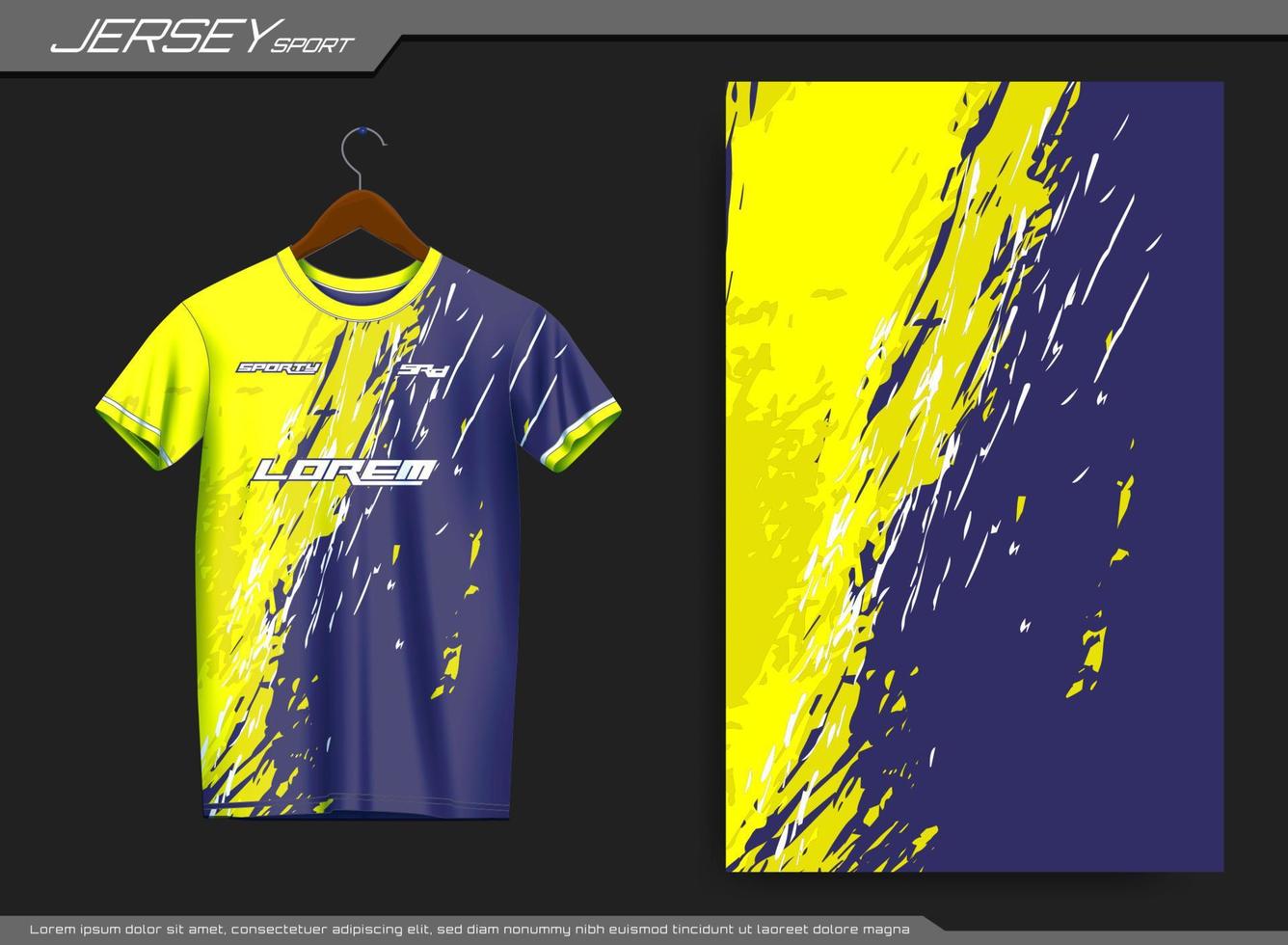 Jersey sports t-shirt. Soccer jersey mockup for soccer club. Suitable for jersey, background, poster, etc. vector