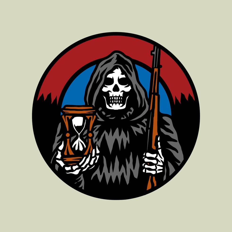 Vector illustration of grim reaper