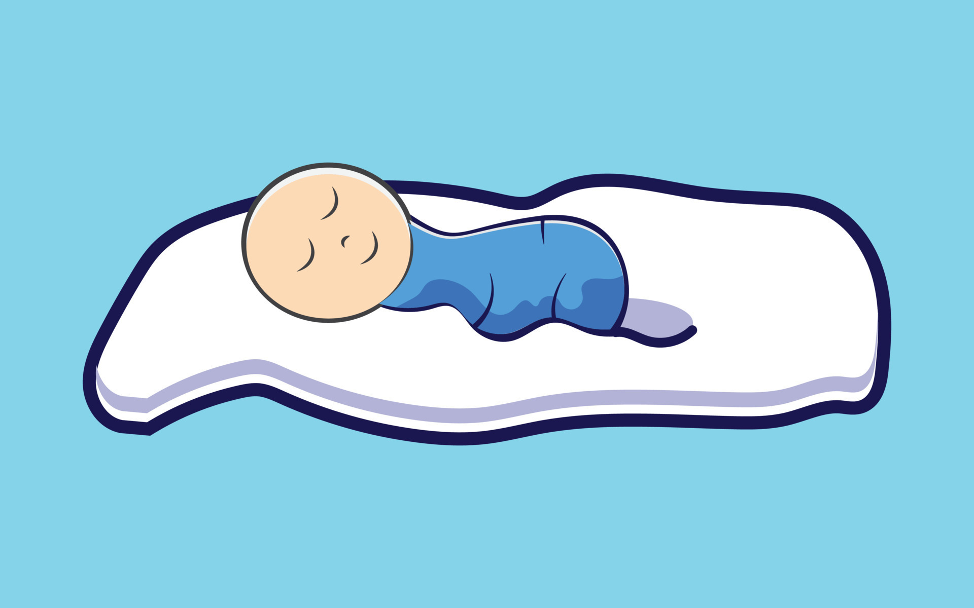 baby sleeping on cloud pillow 12800248 Vector Art at Vecteezy