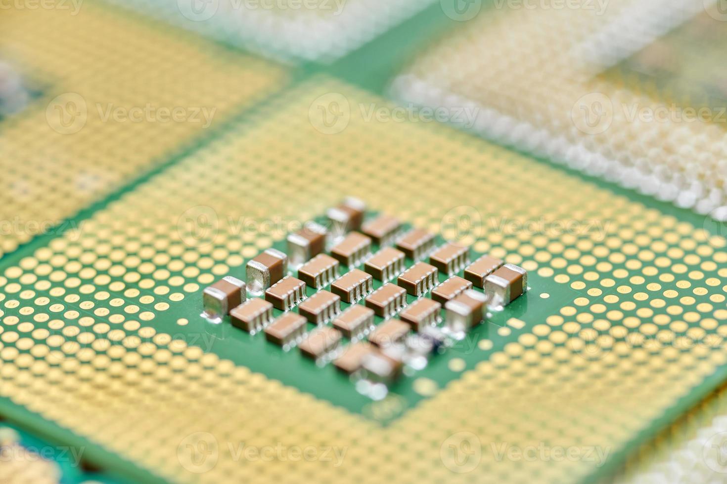 CPU, central processor unit, isolated background. photo