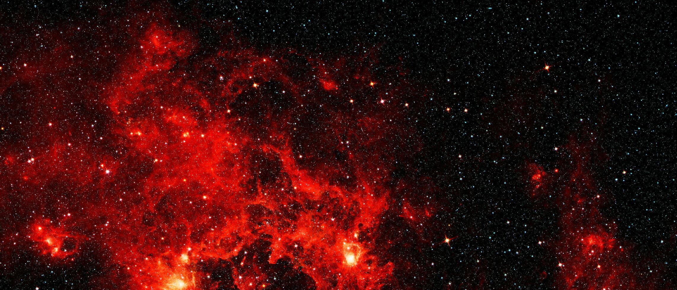 Space and glowing nebula background. Elements of this image furnished by NASA. photo