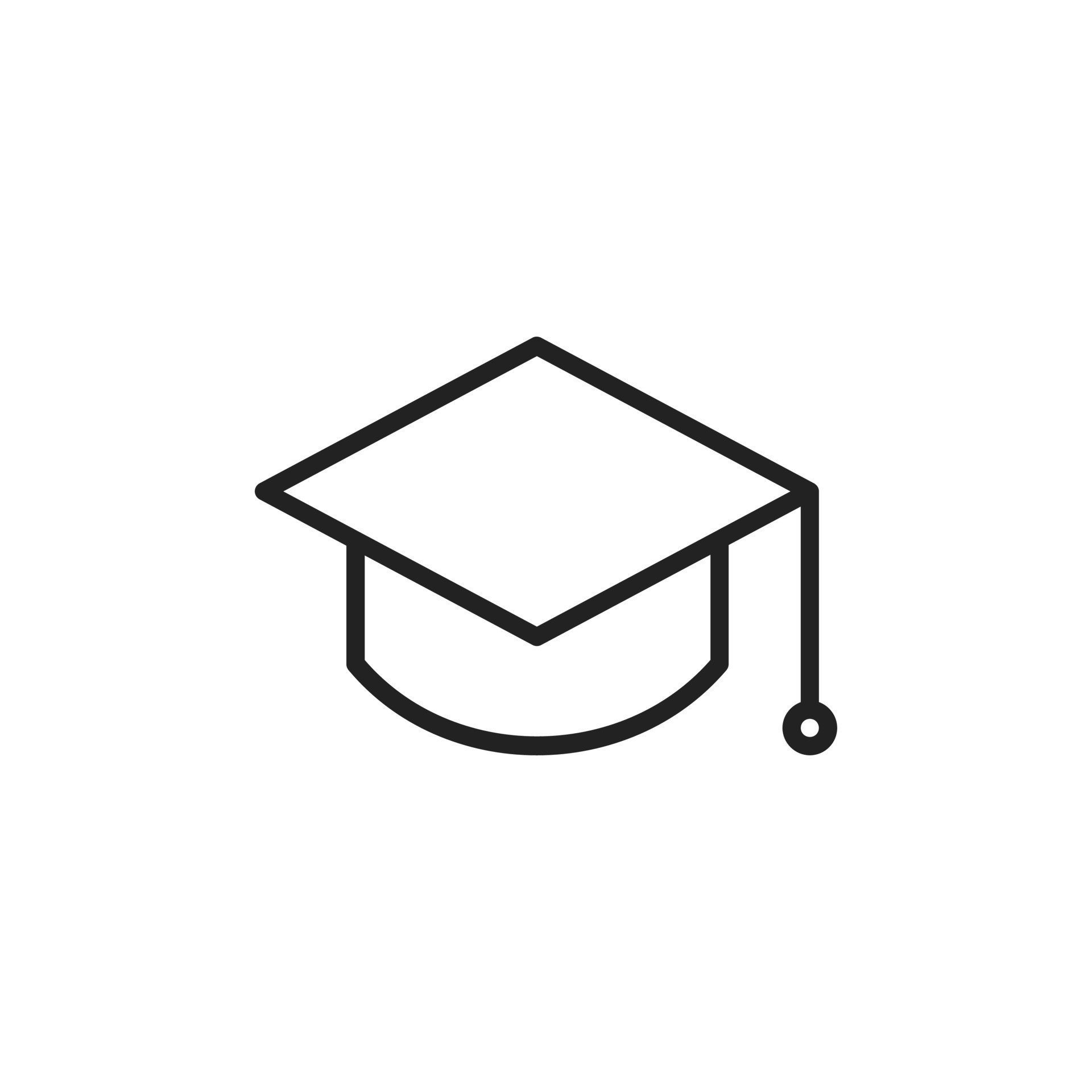 Toga or Graduation Hat Icon Vector with Line Art Style 12800695 Vector ...