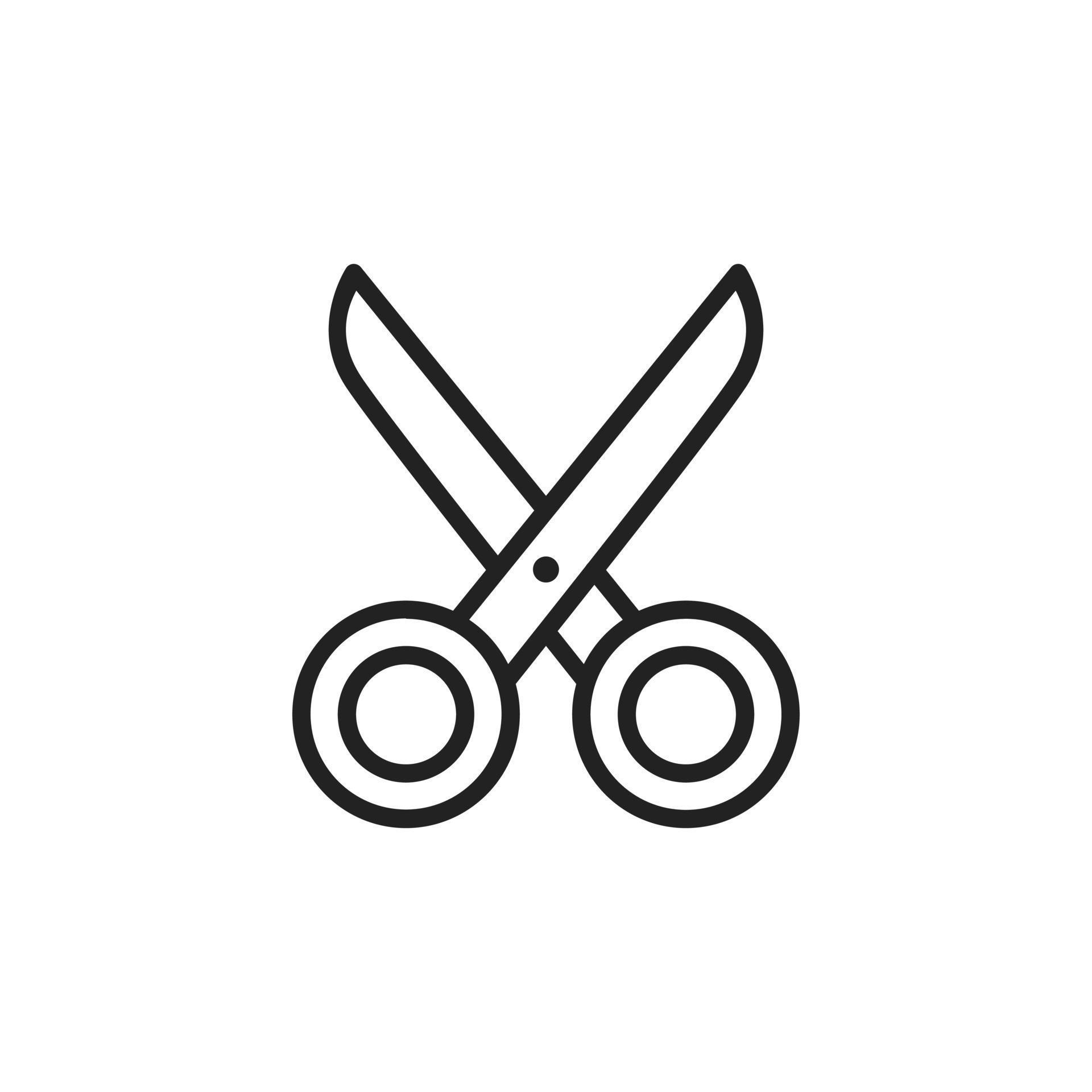 Simple Scissor Line Icon Symbol Element 12800713 Vector Art at Vecteezy