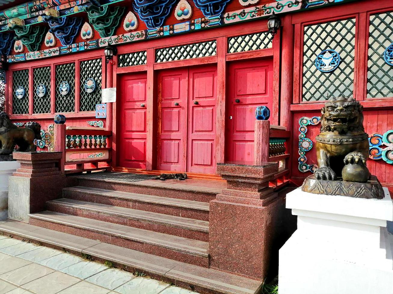 Ivolginsky datsan, Buddhist temple, Buryatia in Russian Federation photo
