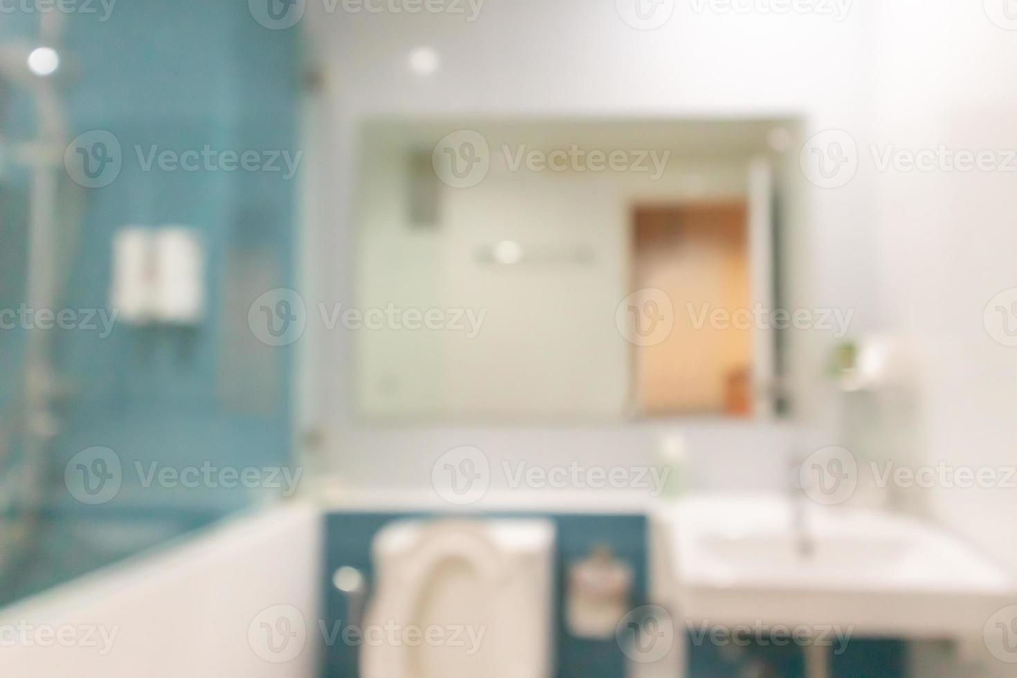 Abstract blur white sink and faucet bathroom interior background photo