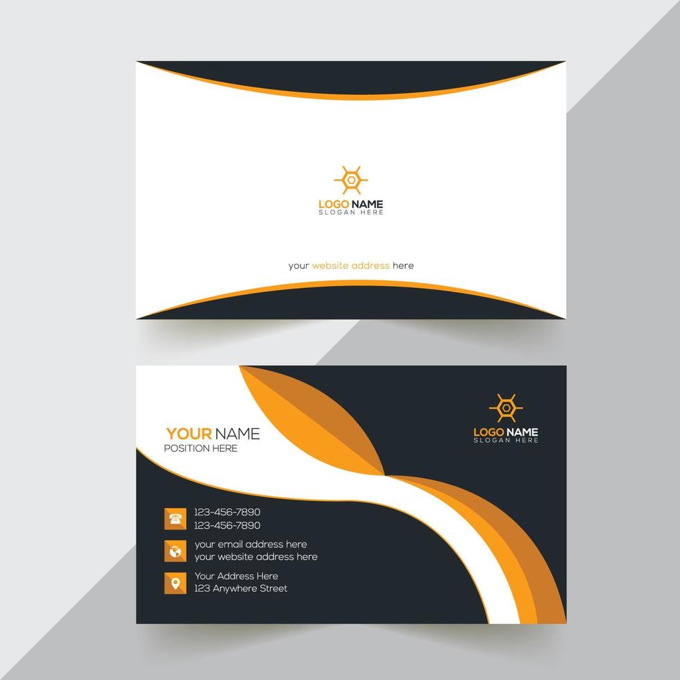 Business Card Design Template vector