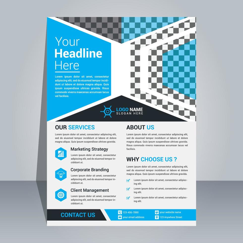 Corporate And Creative Flyer Design Template, Modern And Professional Flyer Design, Simple And Minimal Flyer Template, Flyer Design Template vector