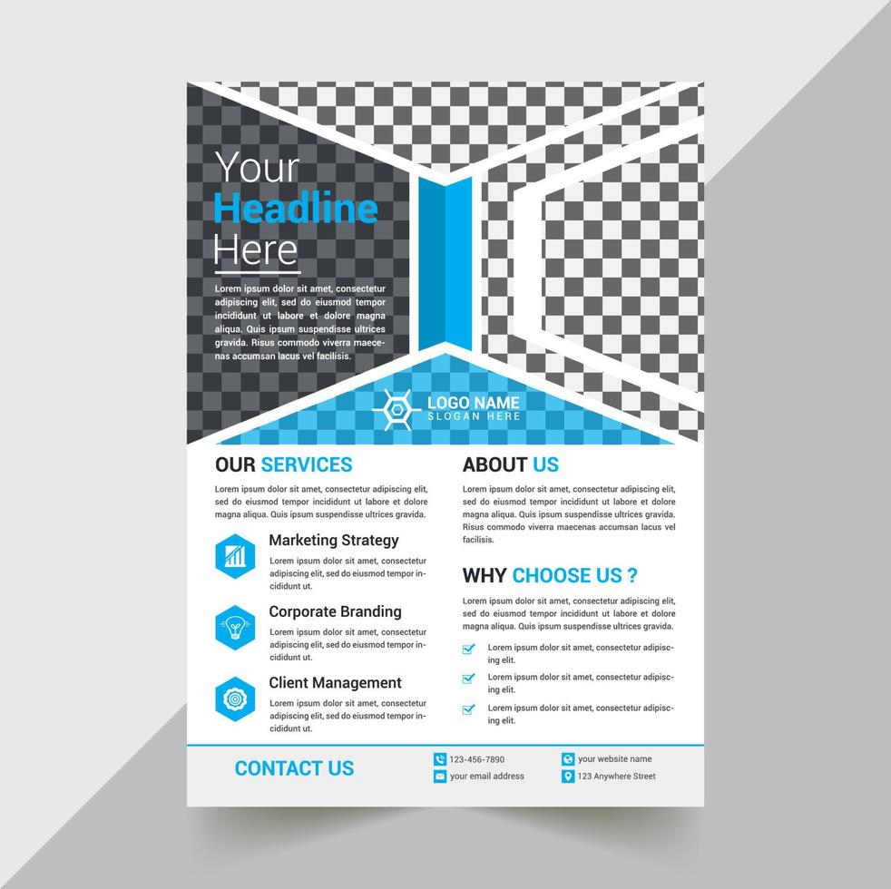 Flyer Design Template vector