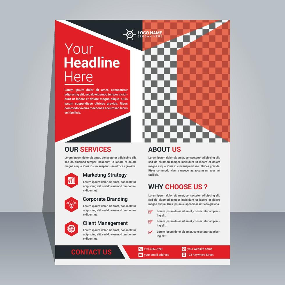 Corporate And Creative Flyer Design Template, Modern And Professional Flyer Design, Simple And Minimal Flyer Template, Flyer Design Template vector