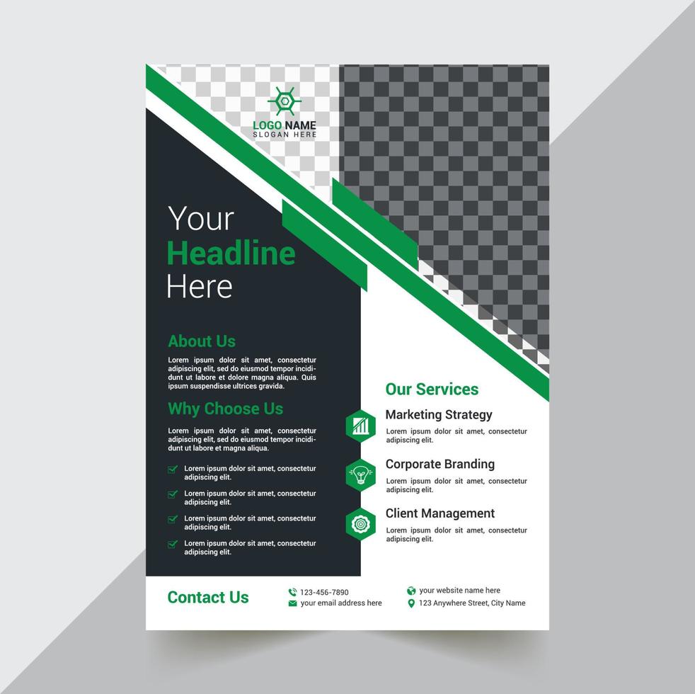 Flyer Design Template vector