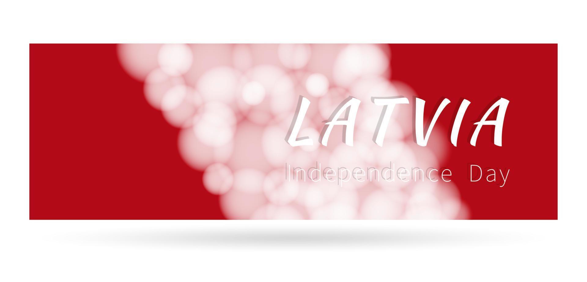 Independence day Latvia, banner. vector