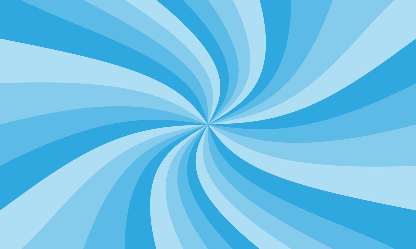 fondo de explosión abstracta para presentación en color azul degradado. fondo de efecto de resplandor de luz. fondo de patrón de rayos de sol azul. ilustración vectorial de un rayo radial giratorio. vector