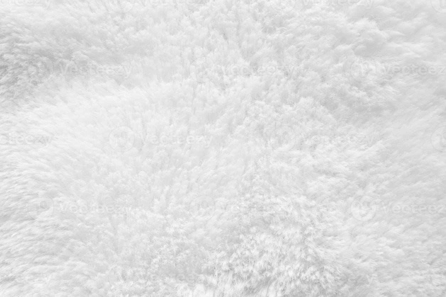 White fluffy fur fabric wool texture background photo