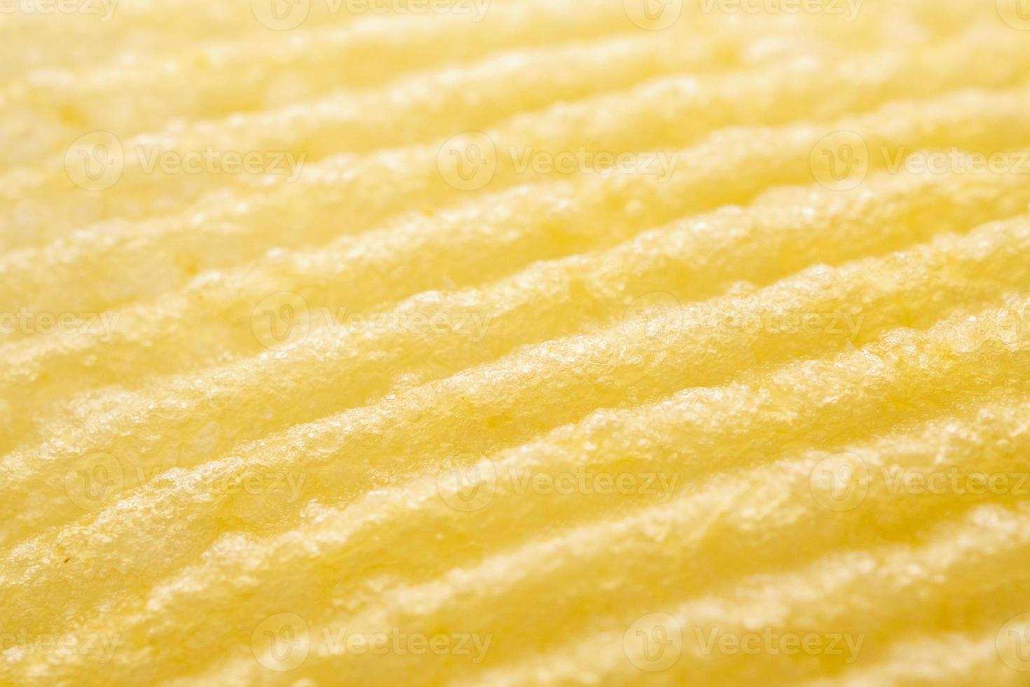 Potato chip texture background closeup photo