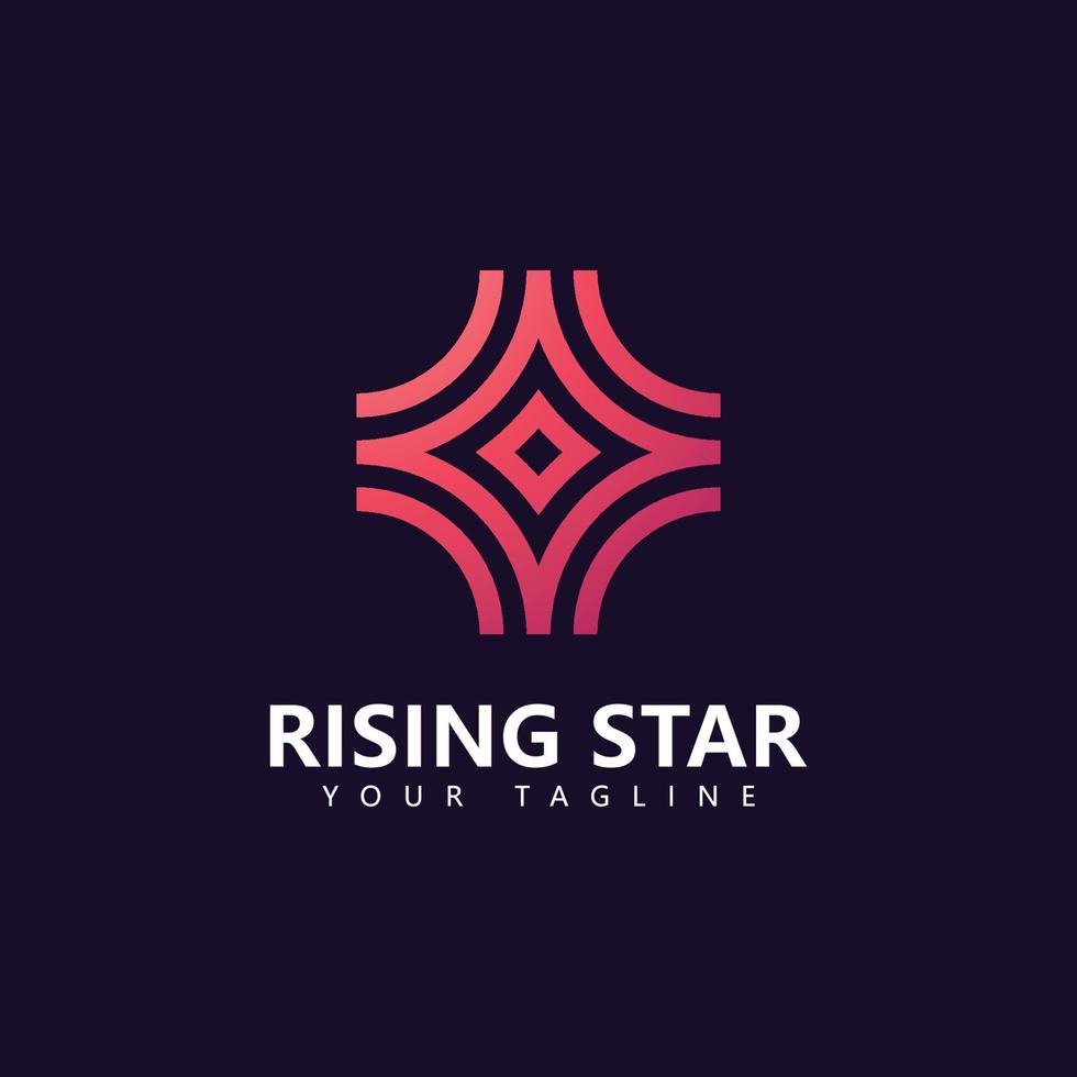 Star logo design template, Simple Star logo design vector