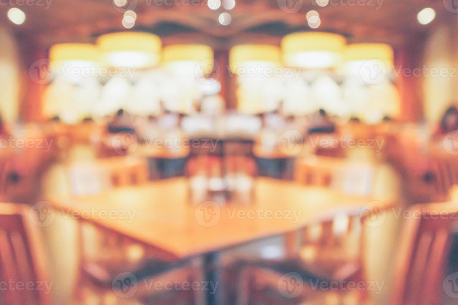 cafe restaurant interior blurred abstract vintage background photo
