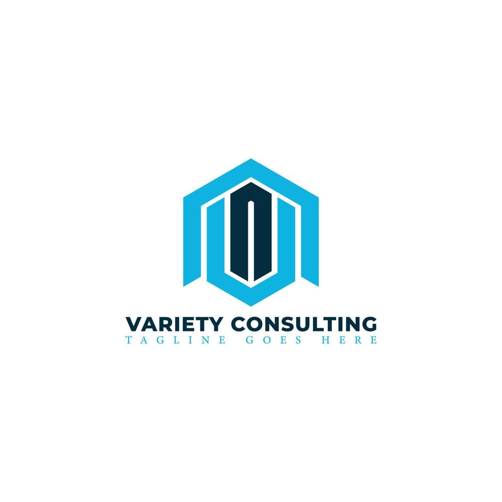 Abstract initial letter VC or CV logo in blue color isolated in white background applied for business consulting company logo also suitable for the brands or companies have initial name CV or VC. vector