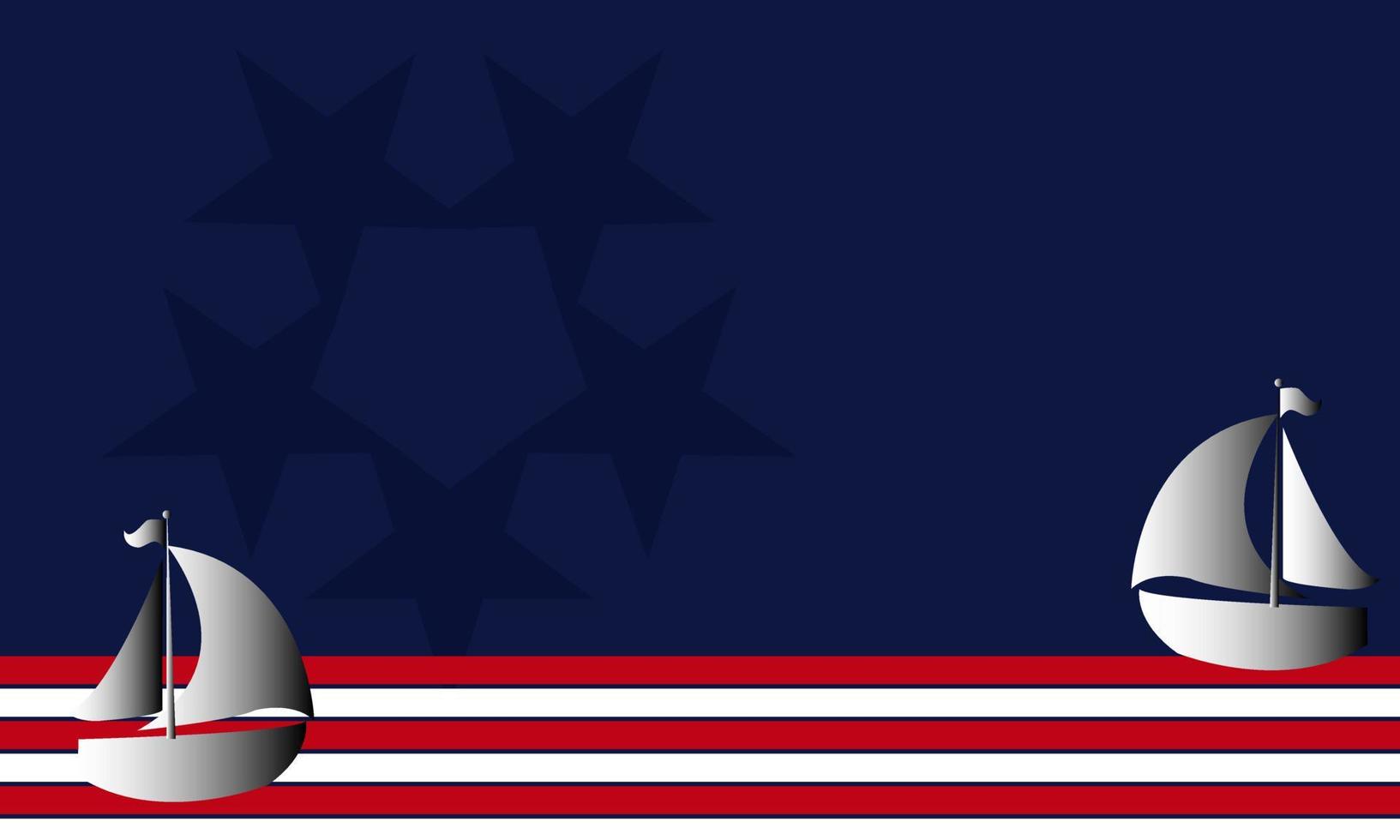 Columbus Day Background with Ship Silhouette, and In Copy Room. Suitable to be placed on content with that theme. vector
