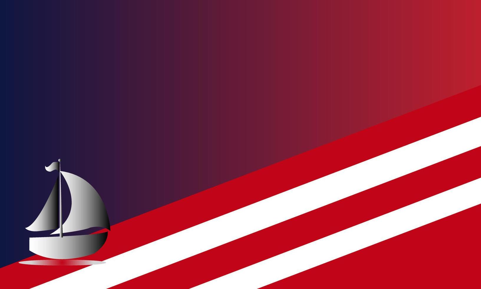 Columbus Day Background with Ship Silhouette, and In Copy Room. Suitable to be placed on content with that theme. vector