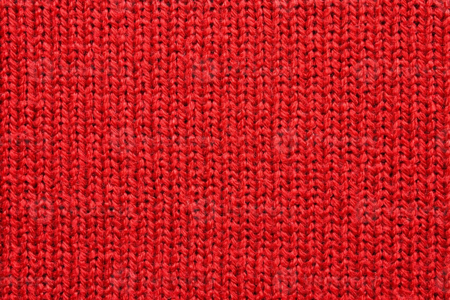 Red knitted cloth wool texture surface background 12802410 Stock Photo