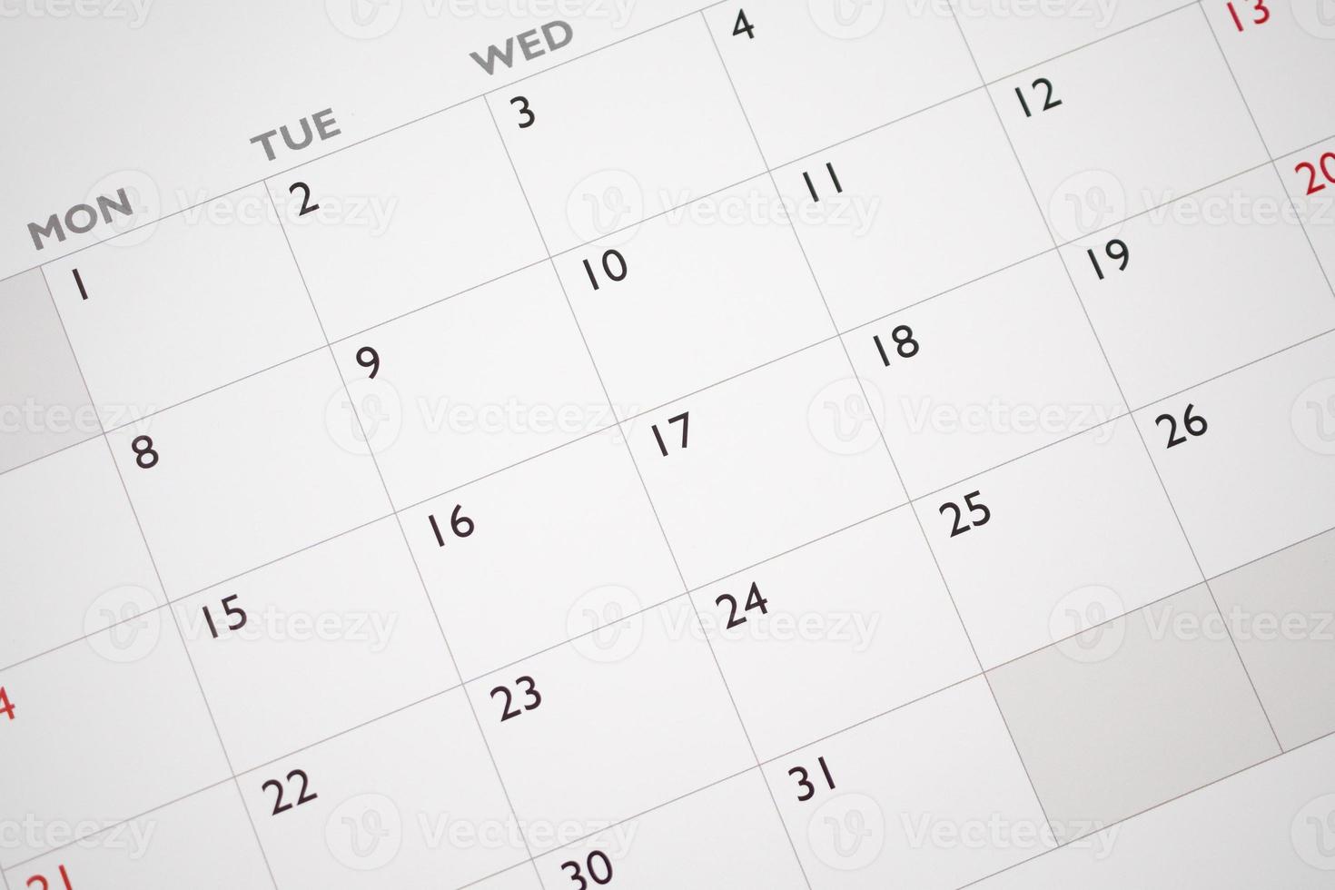 calendar page date background business planning appointment meeting concept photo