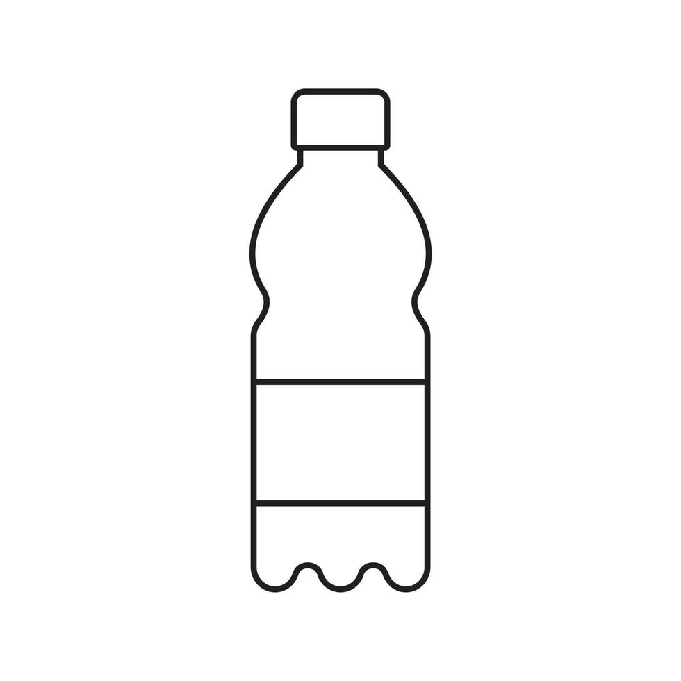 icono de botella de contorno vector