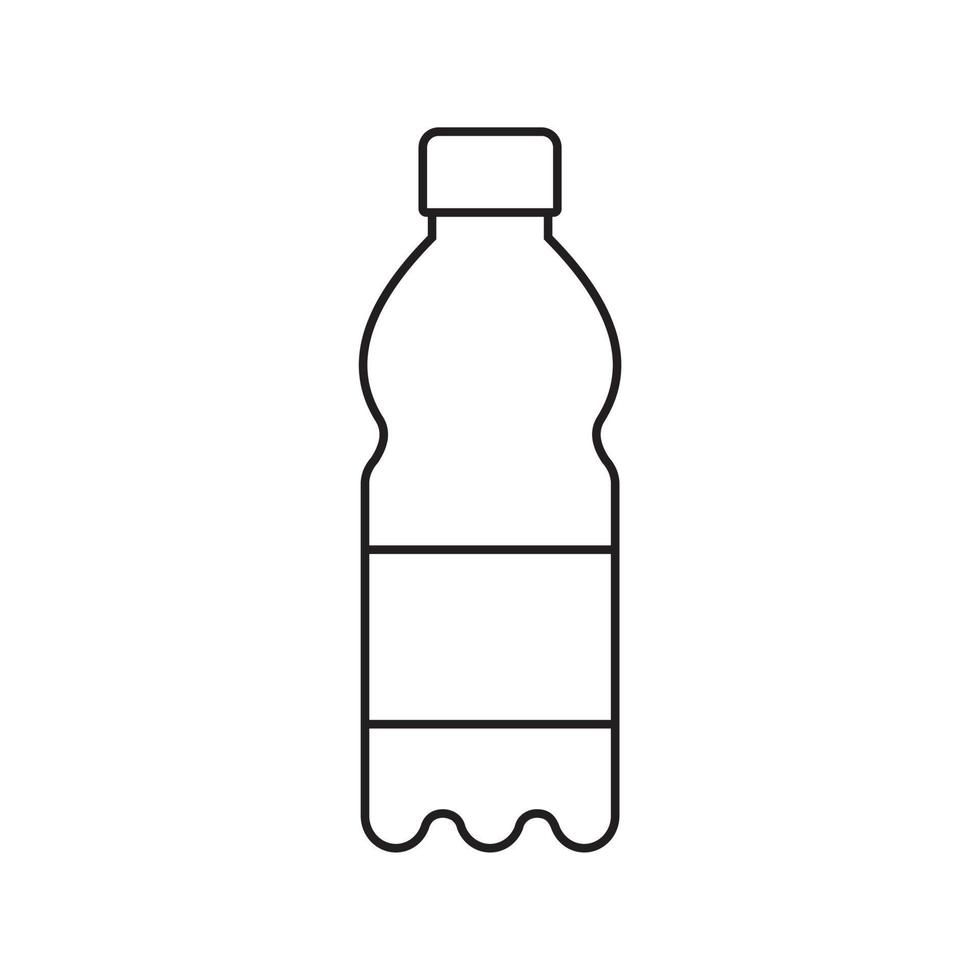 outline bottle icon vector