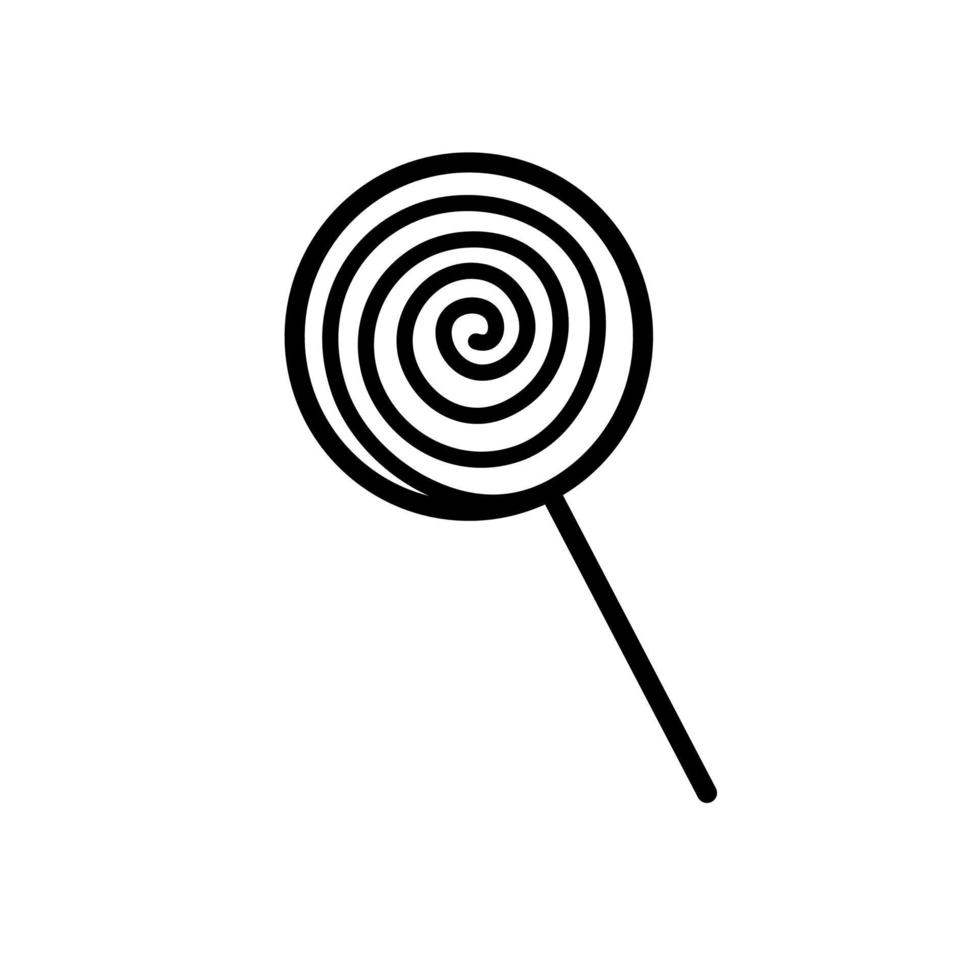 lolipop line icon vector